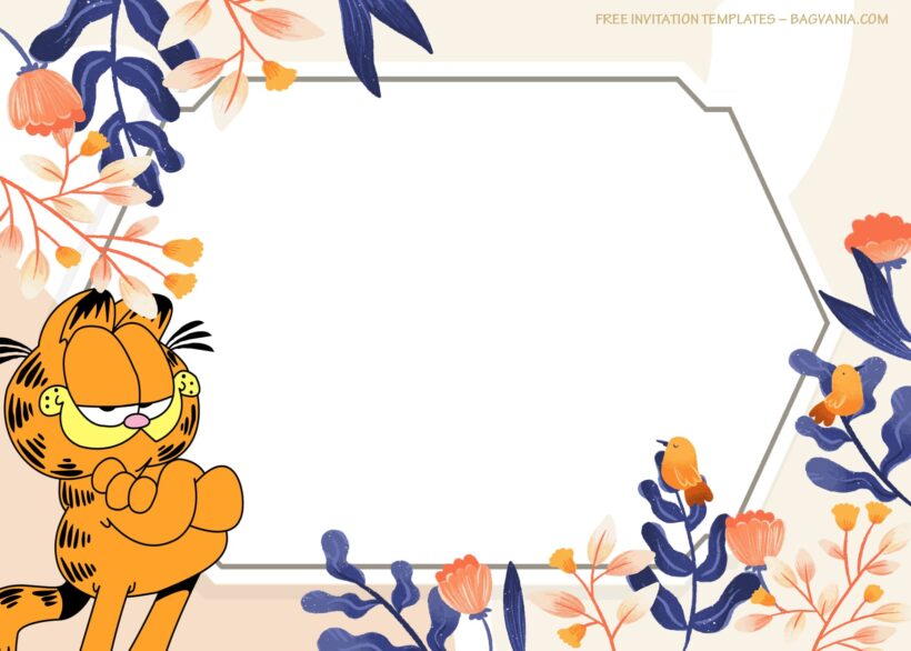 7+ Playing And Having Fun With Garfield Birthday Invitation Templates Type Five