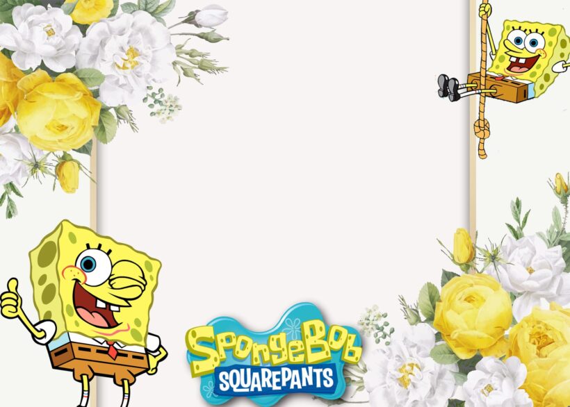 7+ Sunshine Under Water With Spongebob Squarepants Birthday Invitation Templates Type One