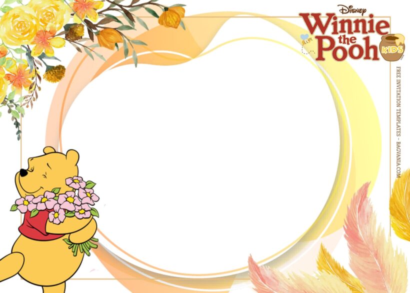 7+ Sweet Honey Winnie The Pooh Birthday Invitation Templates Type Four
