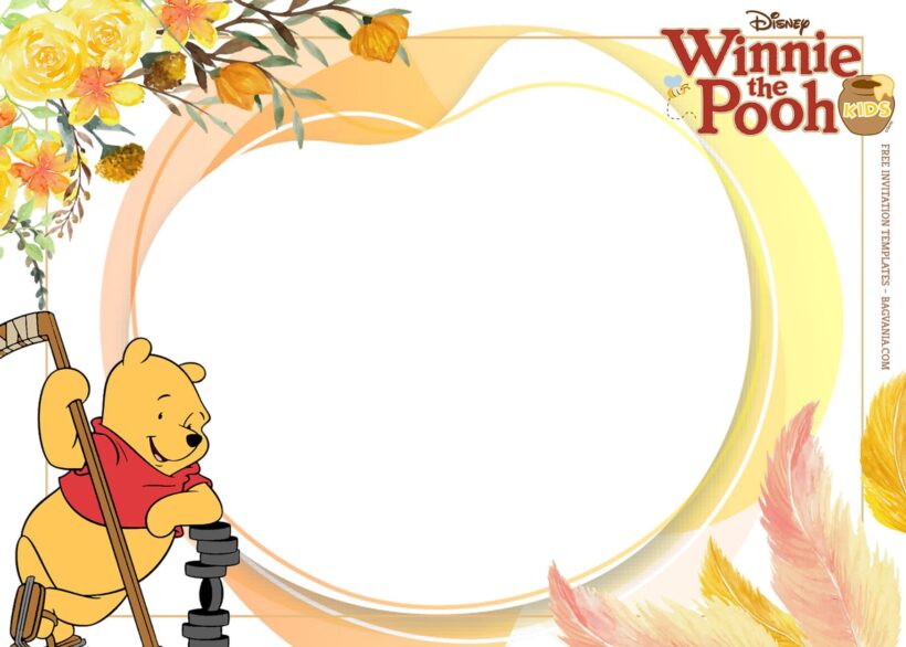 7+ Sweet Honey Winnie The Pooh Birthday Invitation Templates Type One