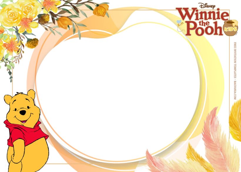 7+ Sweet Honey Winnie The Pooh Birthday Invitation Templates Type Two