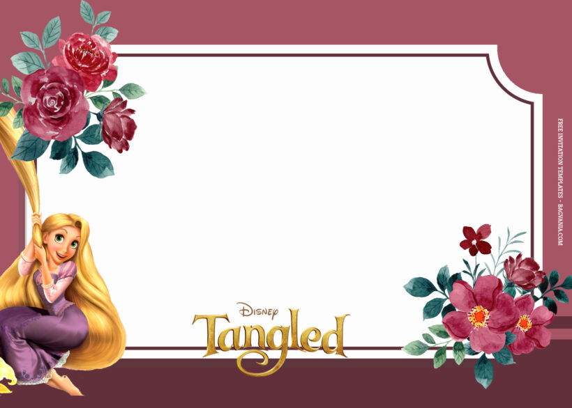 8 All Tangled Up Floral Birthday Invitation Templates Type Two