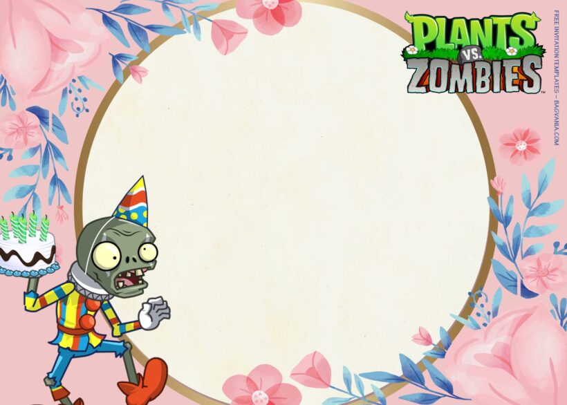 8+ Come Plants Vs Zombie Want To Play Birthday Invitation Templates Type One