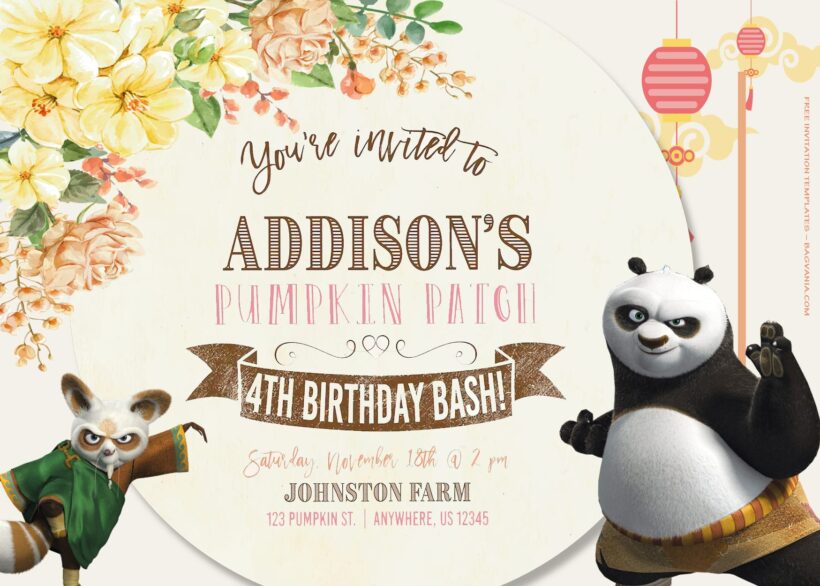 8+ Fight Your Way With Kungfu Panda Birthday Invitation Templates Title