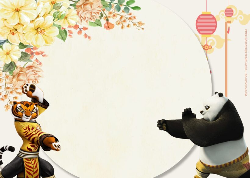 8+ Fight Your Way With Kungfu Panda Birthday Invitation Templates Type Five