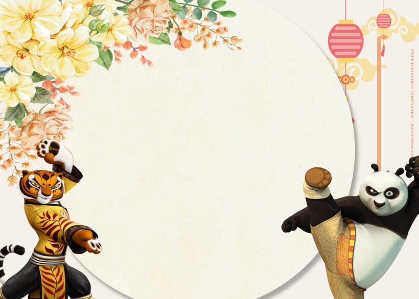 8+ Fight Your Way With Kungfu Panda Birthday Invitation Templates Type Six