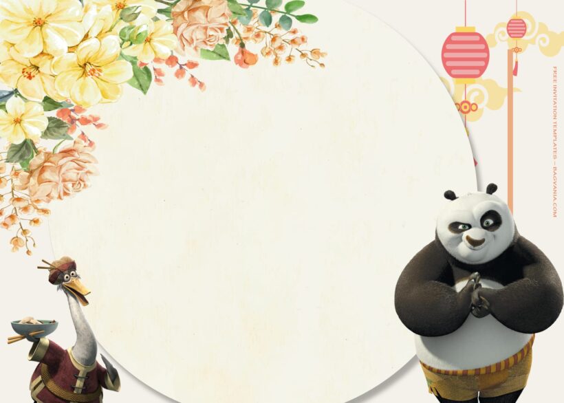 8+ Fight Your Way With Kungfu Panda Birthday Invitation Templates Type Three