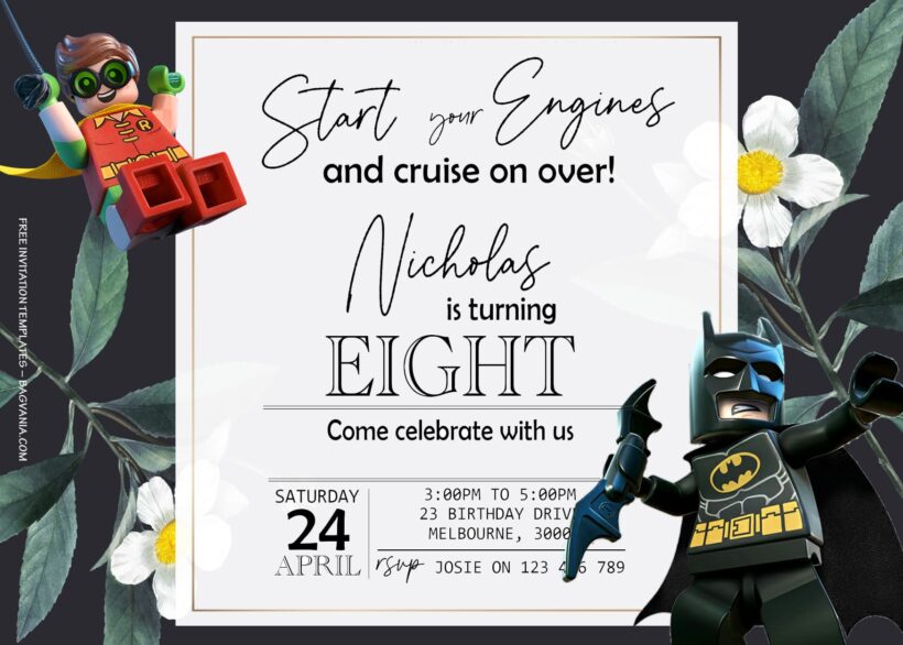 8+ Lego Batman Adventure Party Birthday Invitation Templates Title