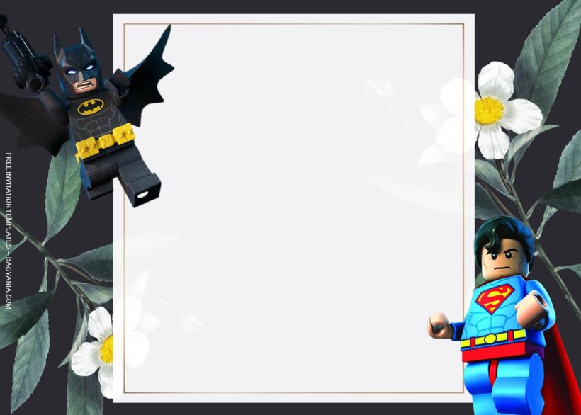 8+ Lego Batman Adventure Party Birthday Invitation Templates Type Five