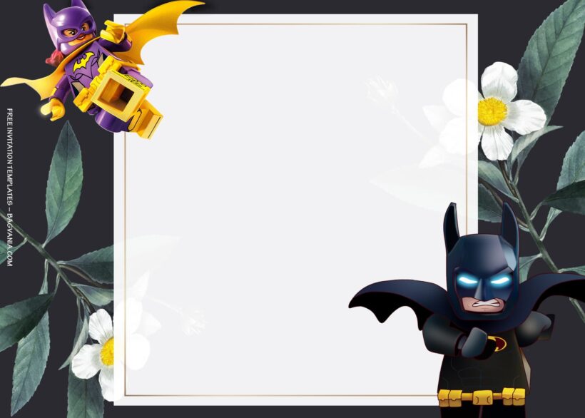 8+ Lego Batman Adventure Party Birthday Invitation Templates Type Seven