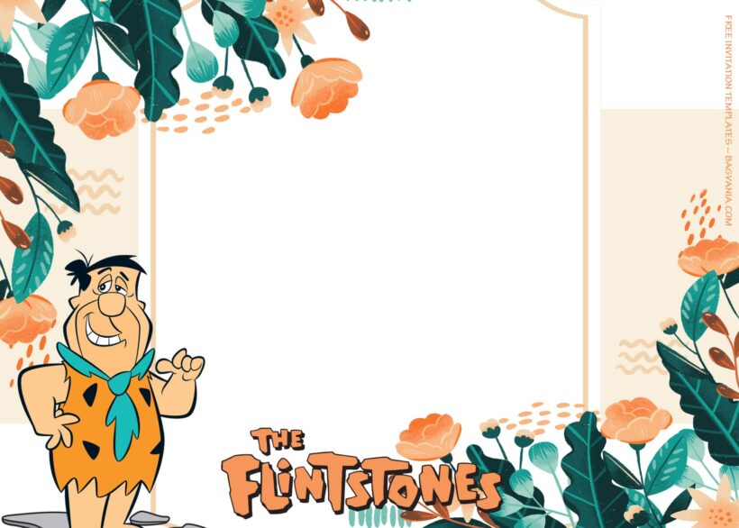 8+ Prehistoric Slash With Flintstones Birthday Invitation Templates Type Seven