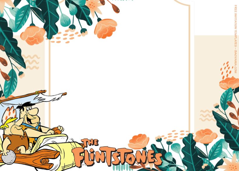 8+ Prehistoric Slash With Flintstones Birthday Invitation Templates Type Three