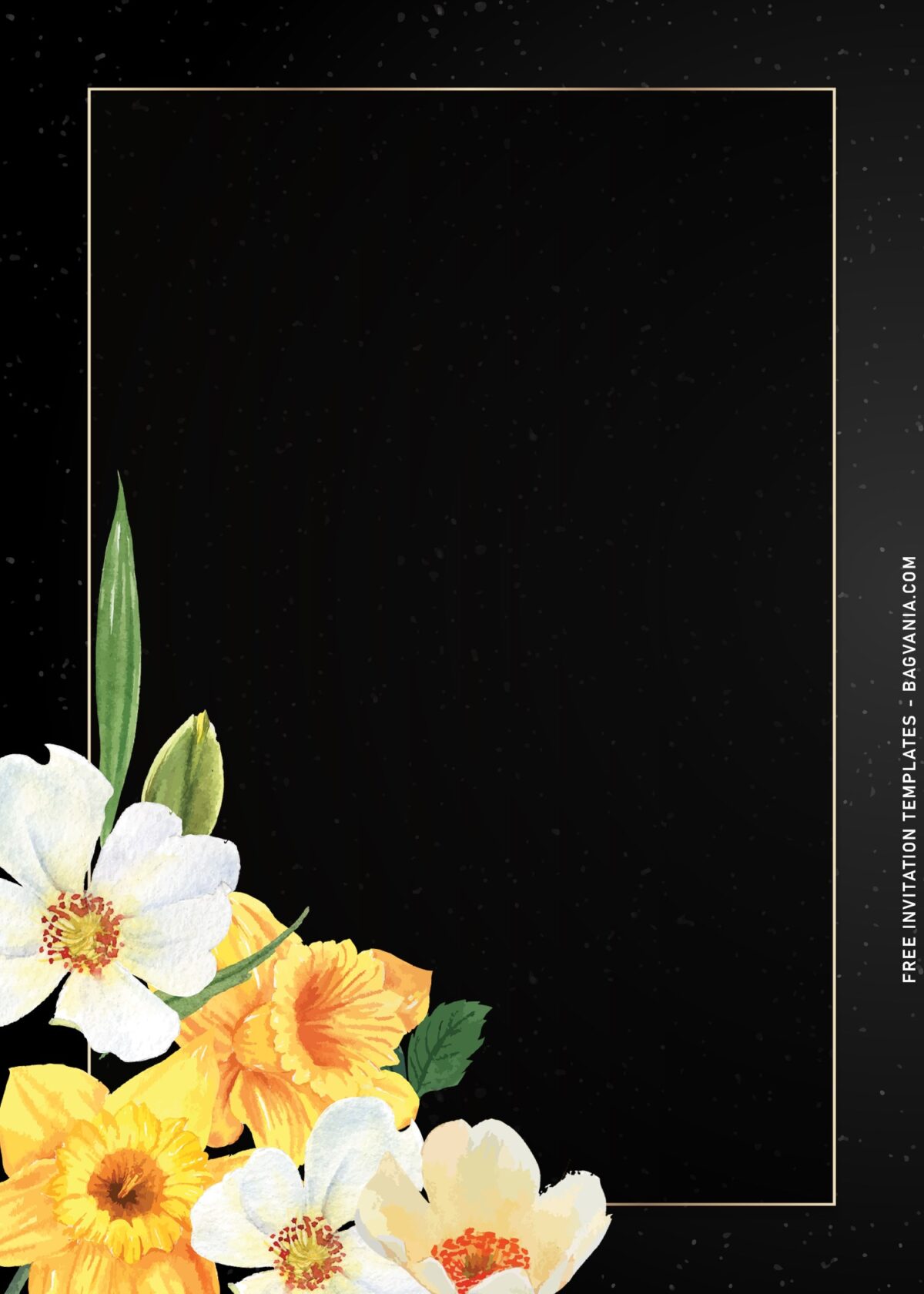 8+ Spring Daffodil Floral Birthday Invitation Templates with portrait orientation