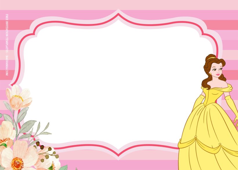 9+ Disney Princess Pinky Assemble Birthday Invitation Templates Type Seven