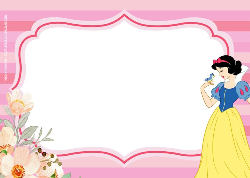 9+ Disney Princess Pinky Assemble Birthday Invitation Templates Type Three