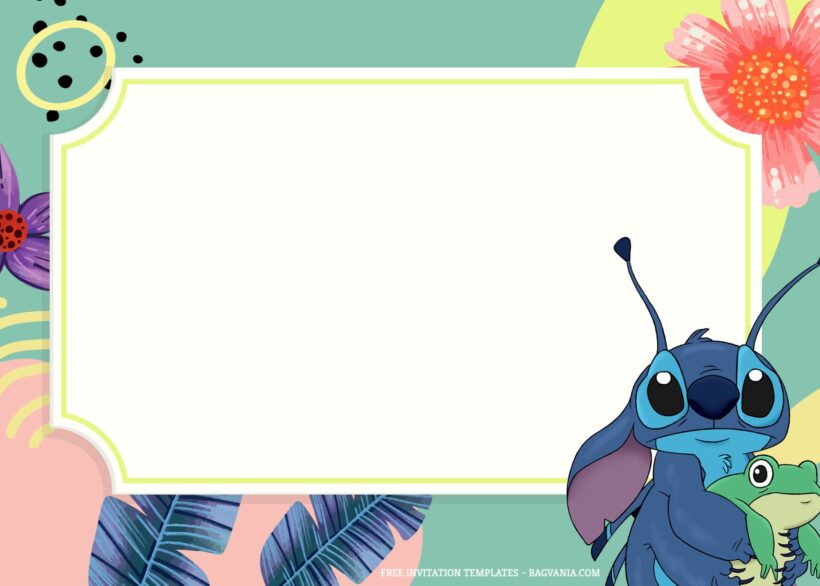 9+ Happy Summer With Lilo And Stitch Birthday Invitation Templates Type Four