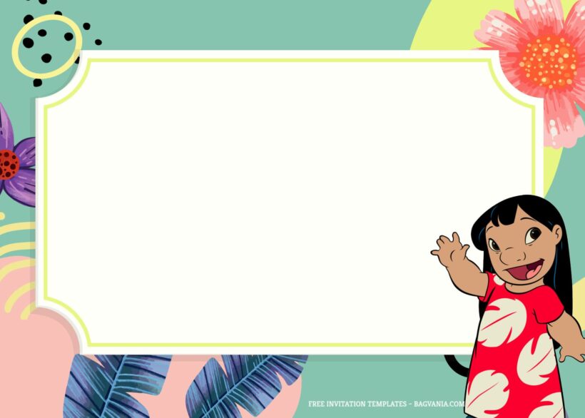 9+ Happy Summer With Lilo And Stitch Birthday Invitation Templates Type One