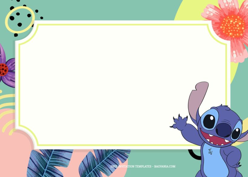 9+ Happy Summer With Lilo And Stitch Birthday Invitation Templates Type Six