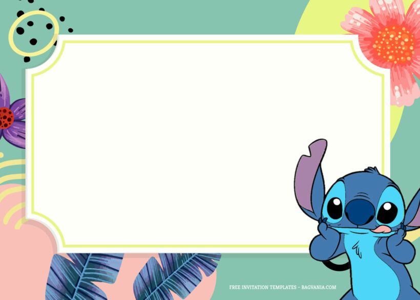 9+ Happy Summer With Lilo And Stitch Birthday Invitation Templates Type Two