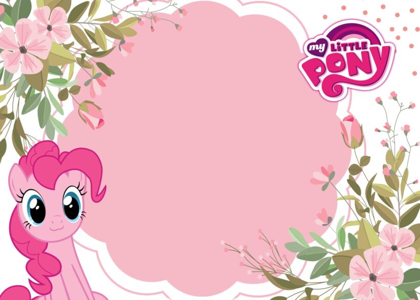 9+ Pinky Pie On My Little Pony Party Birthday Invitation Templates Type One