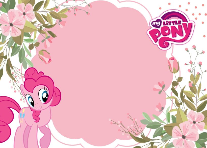 9+ Pinky Pie On My Little Pony Party Birthday Invitation Templates Type Three