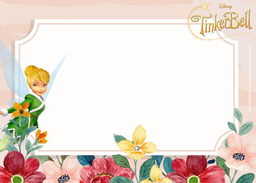 9+ Pixie Hollow Crew And Tinker Bell Birthday Invitation Templates Type One
