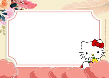 9+ Romance Pink Hello Kitty Birthday Invitation Templates | FREE ...