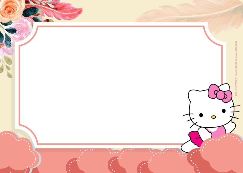 9+ Romance Pink Hello Kitty Birthday Invitation Templates Type Two