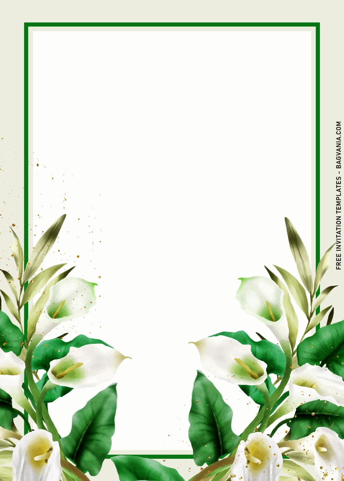 10+ Personalized Elegant Lily Birthday Invitation Templates with minimalist hand drawn lily
