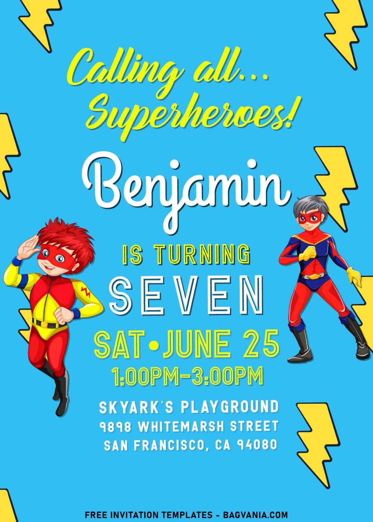 7+ Boys Superhero Birthday Invitation Templates For Your Son's Birthday