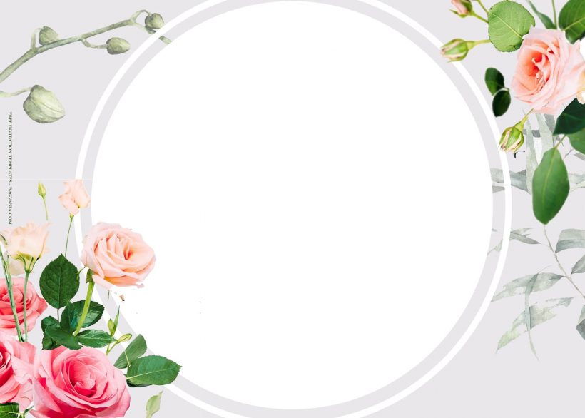 7+ Eustoma And Alstroenema Floral Pattern Wedding Invitation Templates Type One