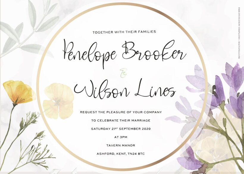 7+ Nostalgic Spring Garden Memories Floral Wedding Invitation Templates Title