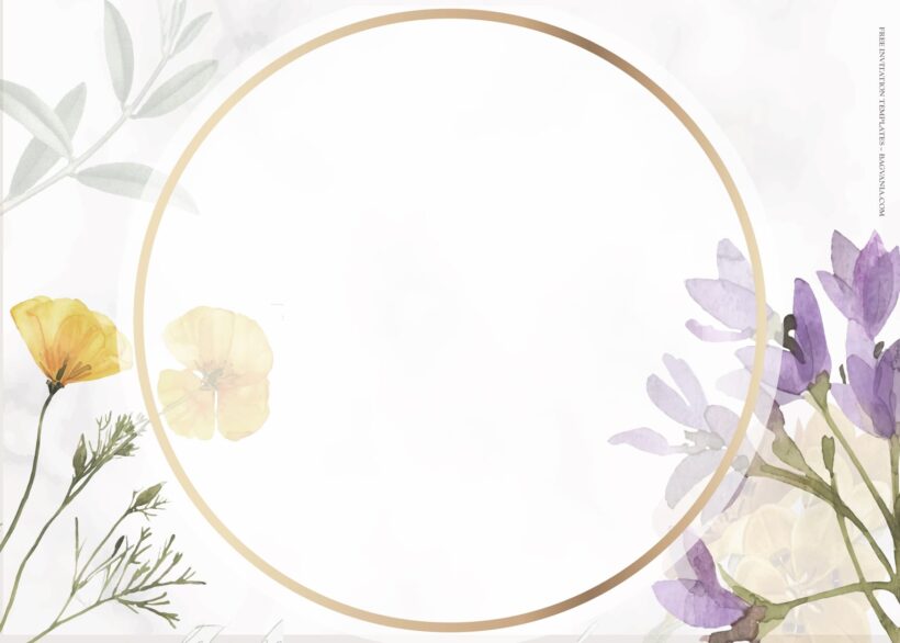 7+ Nostalgic Spring Garden Memories Floral Wedding Invitation Templates Type One
