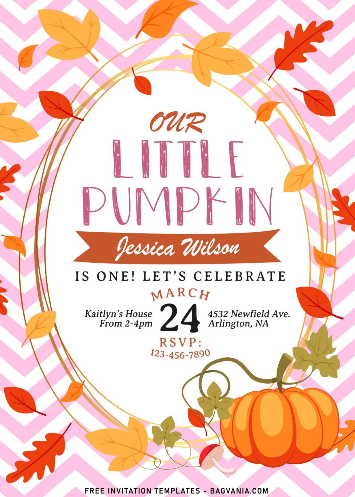 7+ Lovely Little Pumpkin Birthday Invitation Templates For Girls and Boys