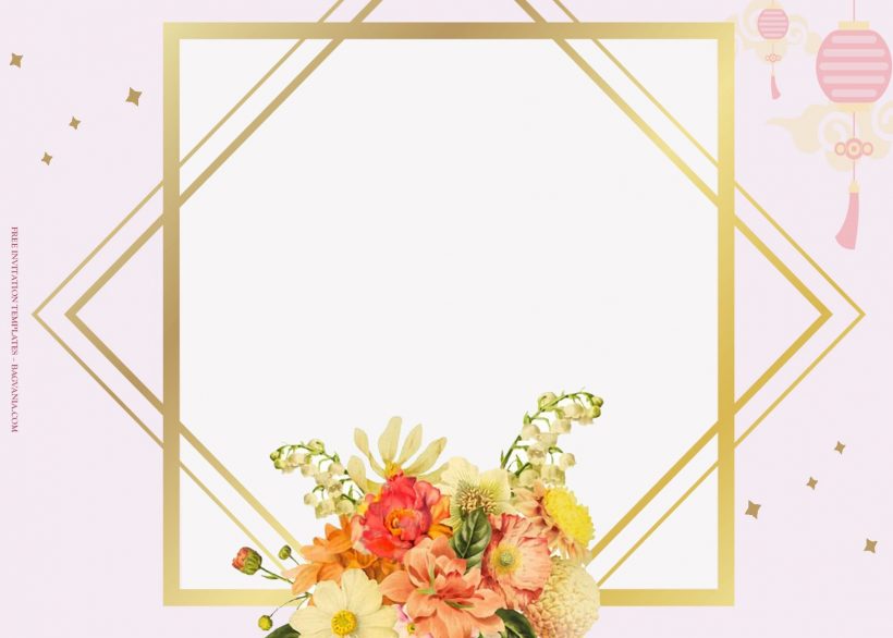 7+ Sweet Seraphim Floral Pattern Wedding Invitation Templates Type Four