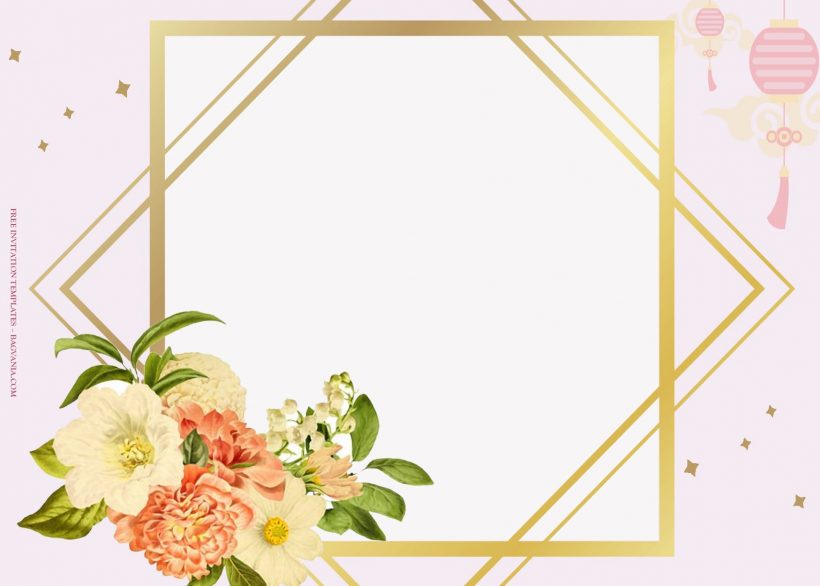 7+ Sweet Seraphim Floral Pattern Wedding Invitation Templates Type One