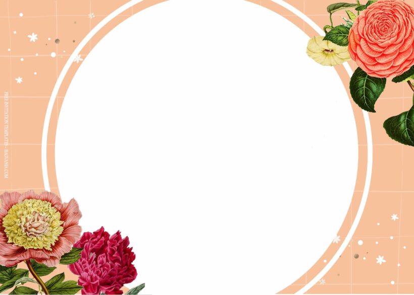 7+ Vintage Rose Botanical Floral Wedding Invitation Templates Type Two