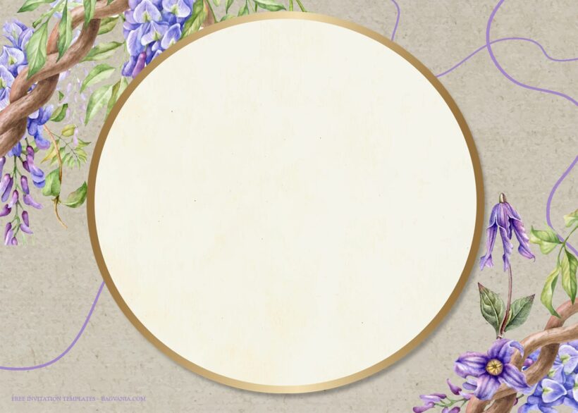 7+ Violet Lavender Bouquet Floral Wedding Invitation Templates Type One
