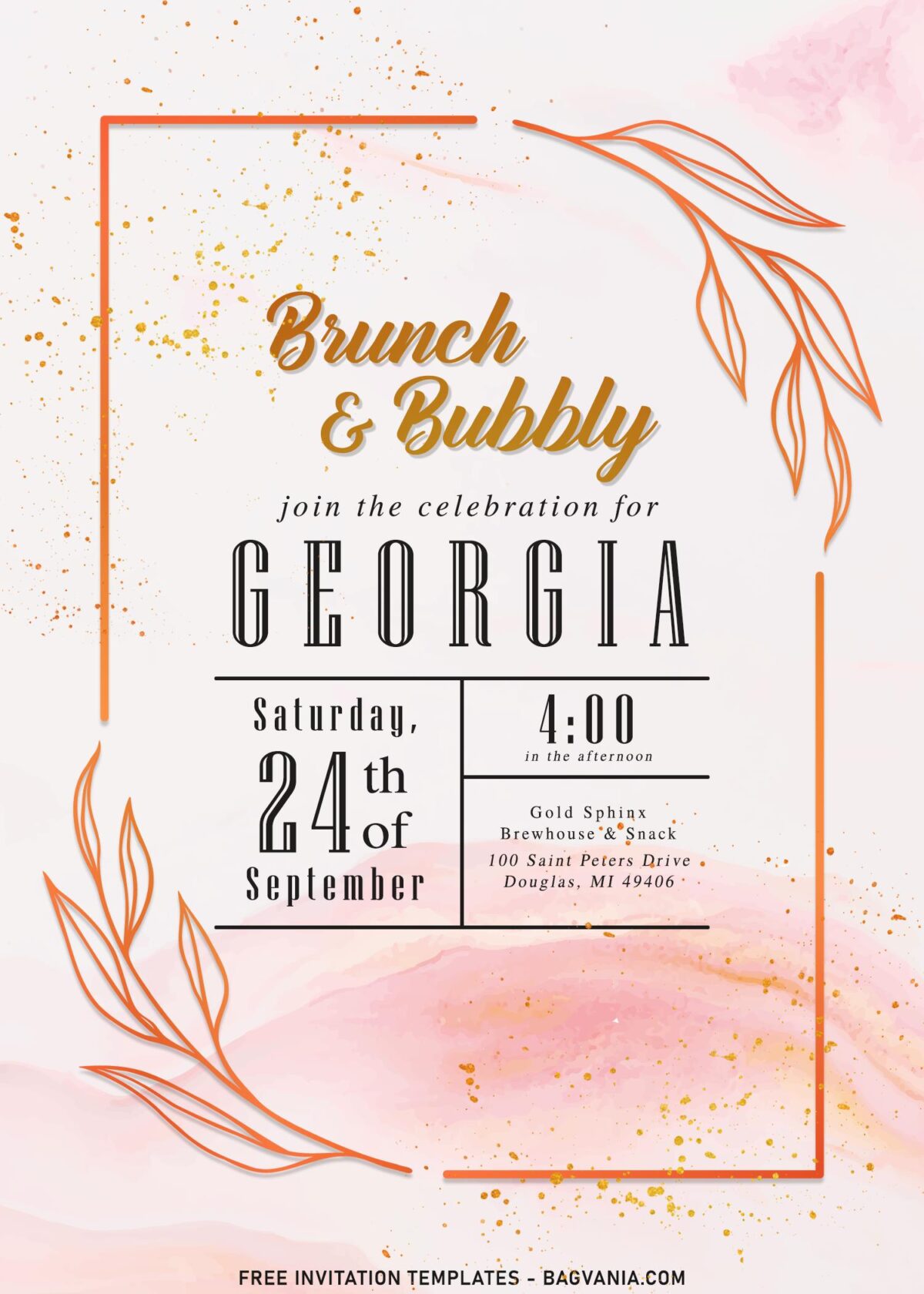 8+ Classy Brunch And Bubbly Party Invitation Templates