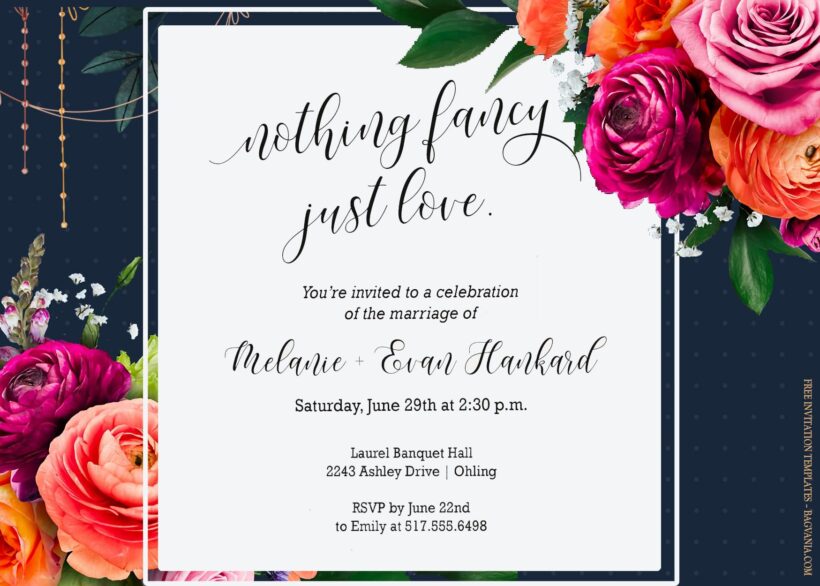 8+ Carnivale Wild Floral Wedding Invitation Templates Title