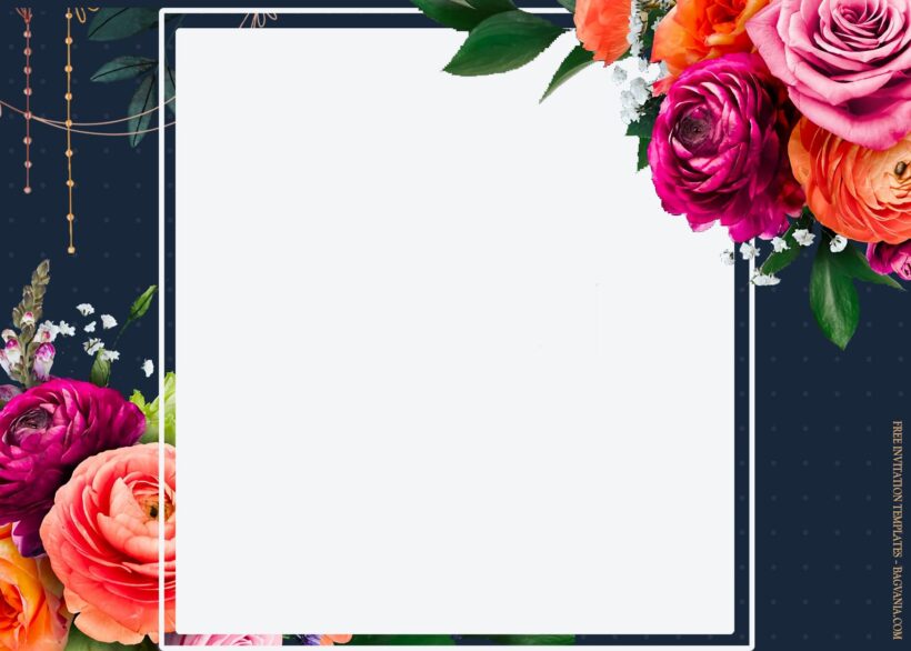 8+ Carnivale Wild Floral Wedding Invitation Templates Type One