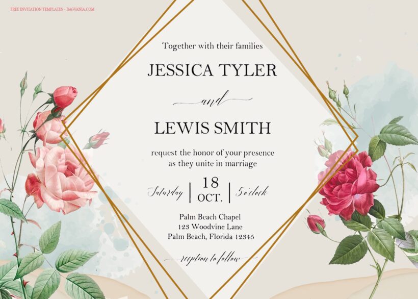 8+ Dreamy Garden Floral Wedding Invitation Templates Title