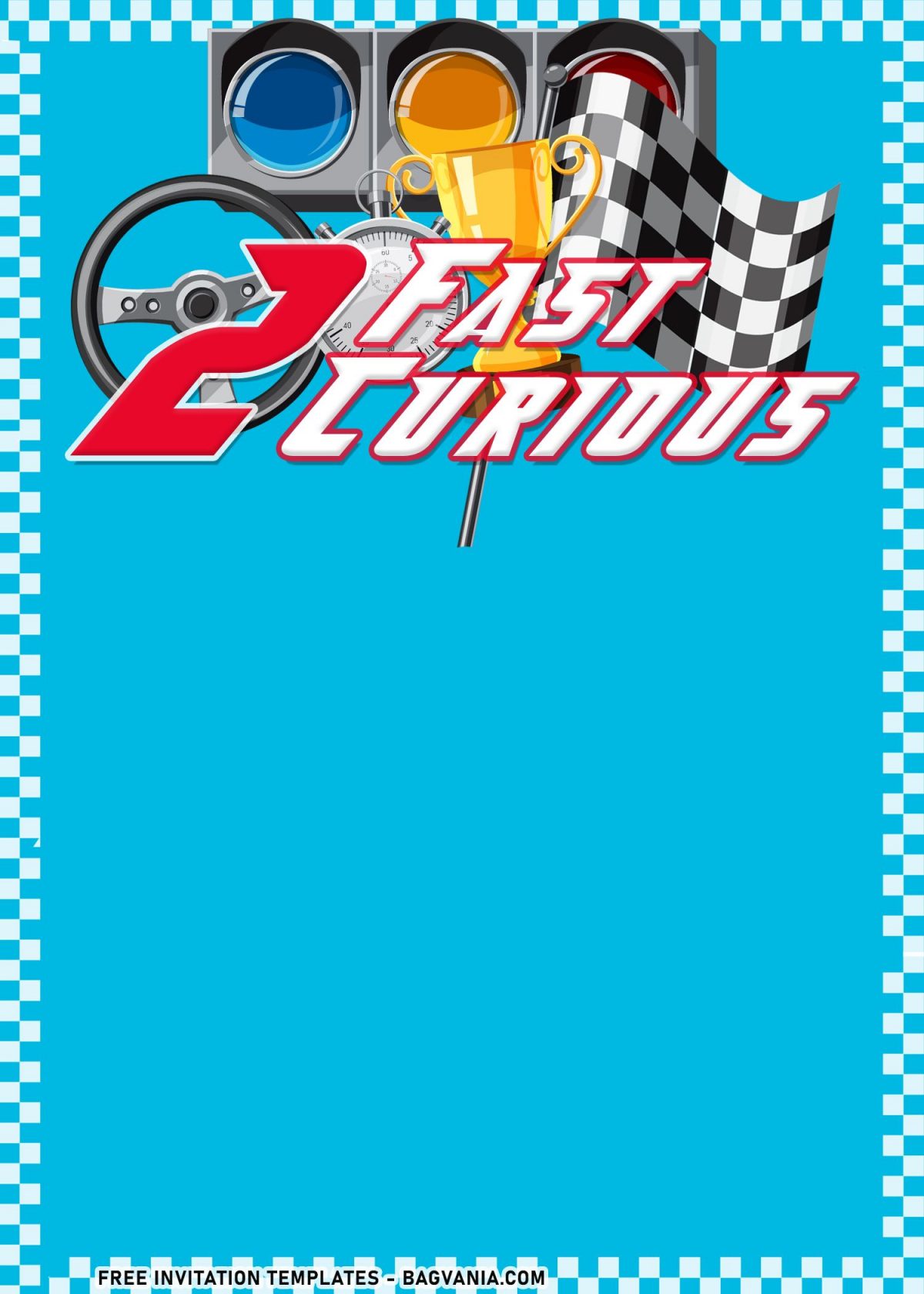 8+ Boys' Favorite 2 Fast 2 Curious Birthday Invitation Templates with Steering Wheel