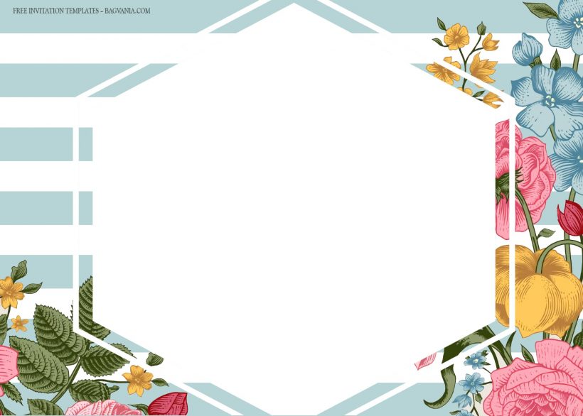 8+ Victorian Floral Pattern Wedding Invitation Templates Type Five