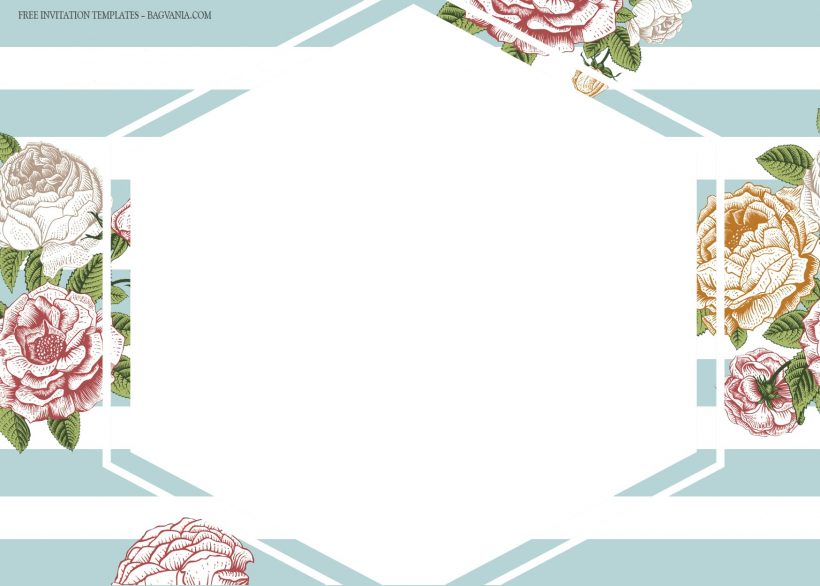 8+ Victorian Floral Pattern Wedding Invitation Templates Type Six