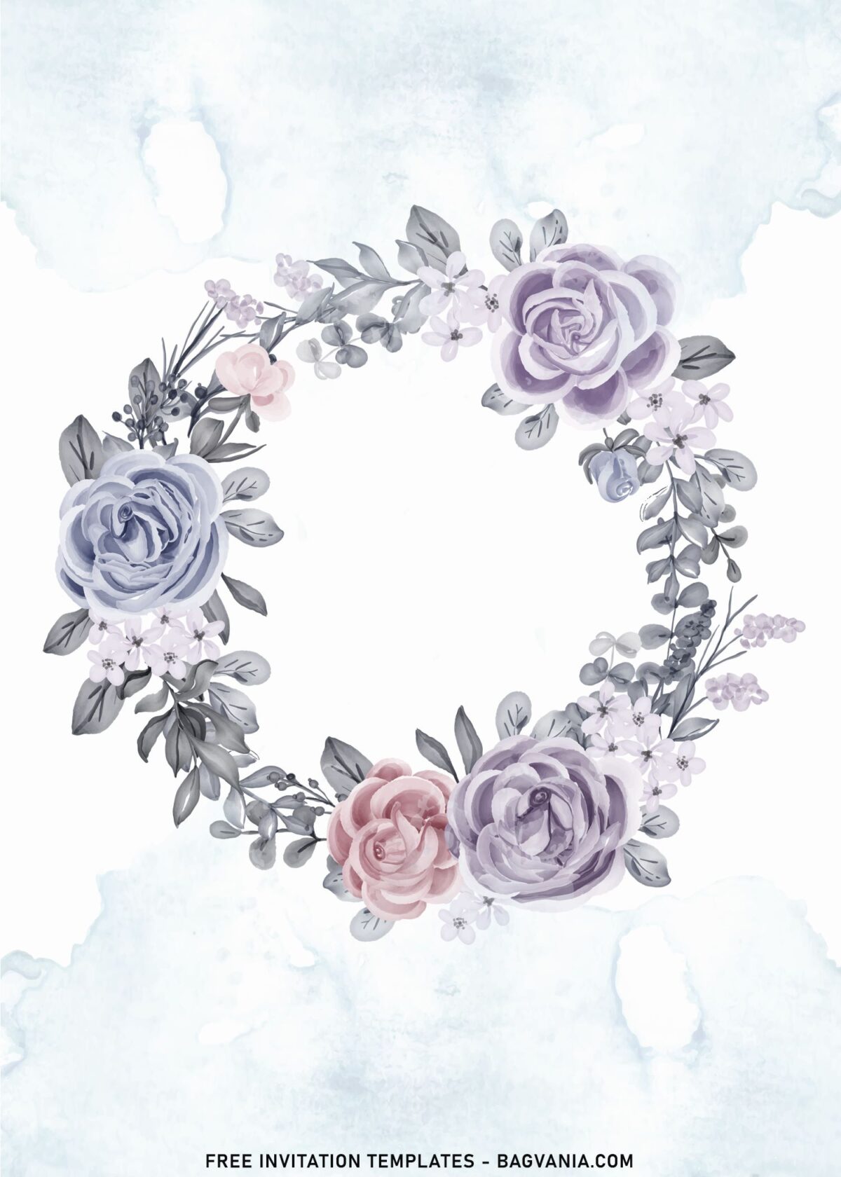 7+ Winter Poinsettia And Amaryllis Birthday Invitation Templates with stunning flower wreath