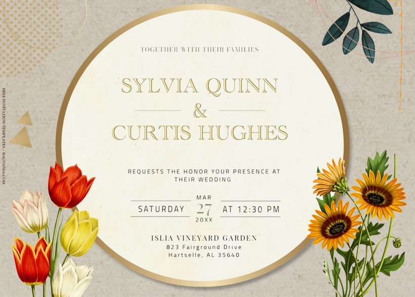 9+ Antique Botanical Floral Wedding Invitation Templates Title