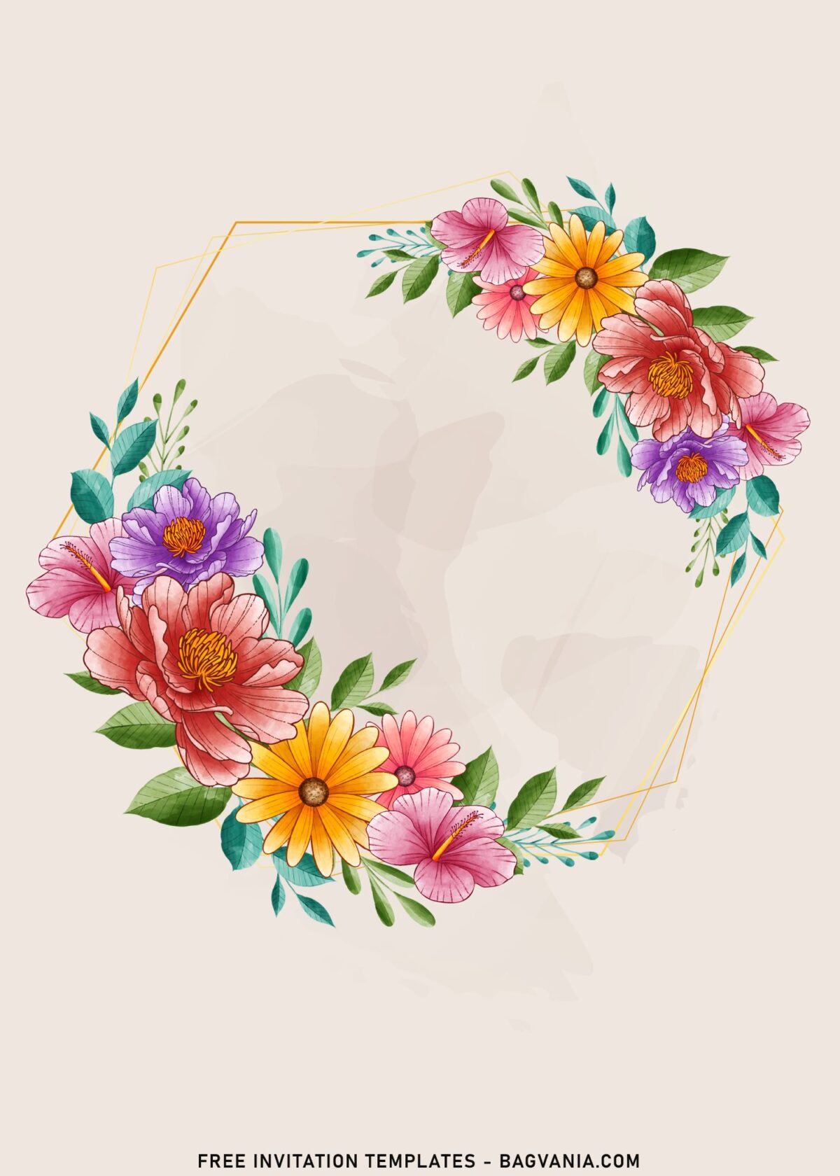 9+ Summer Flower Frame Floral Birthday Invitation Templates with black eyed susan