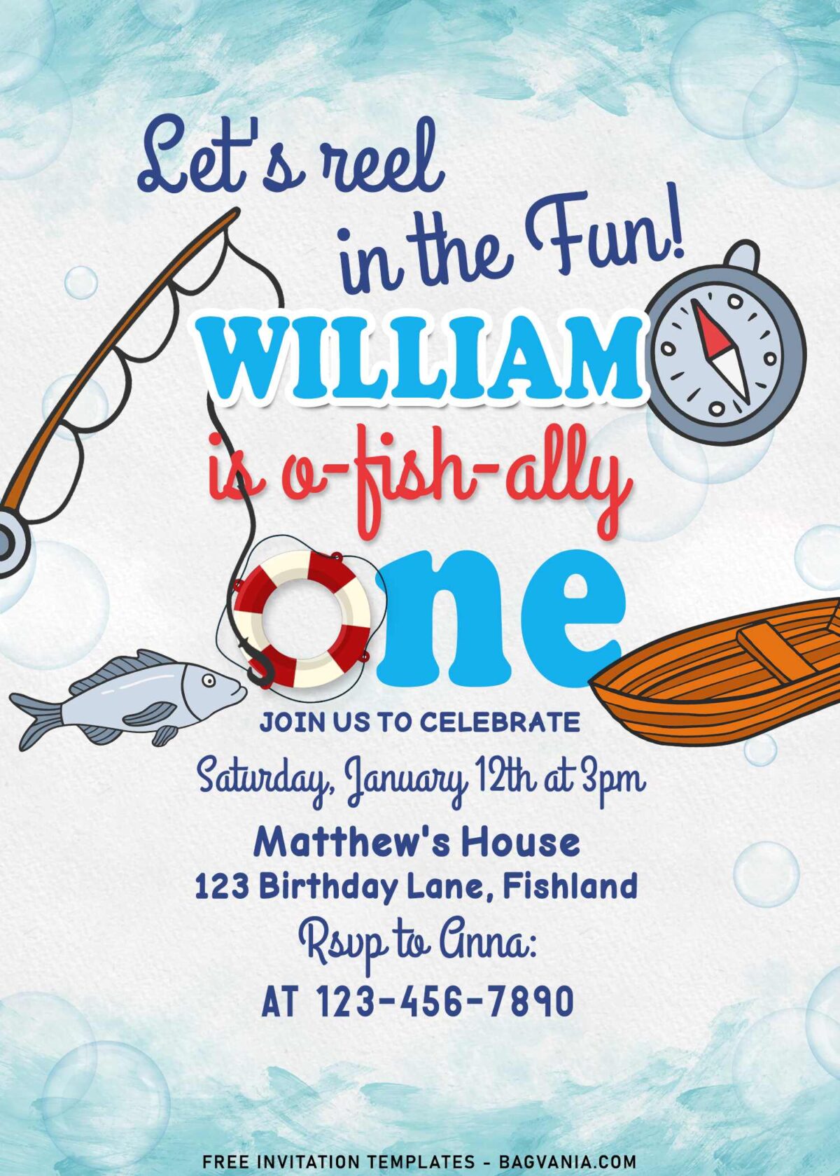 10+ Cute Fishing Birthday Invitation Templates For Your Little Fisherman