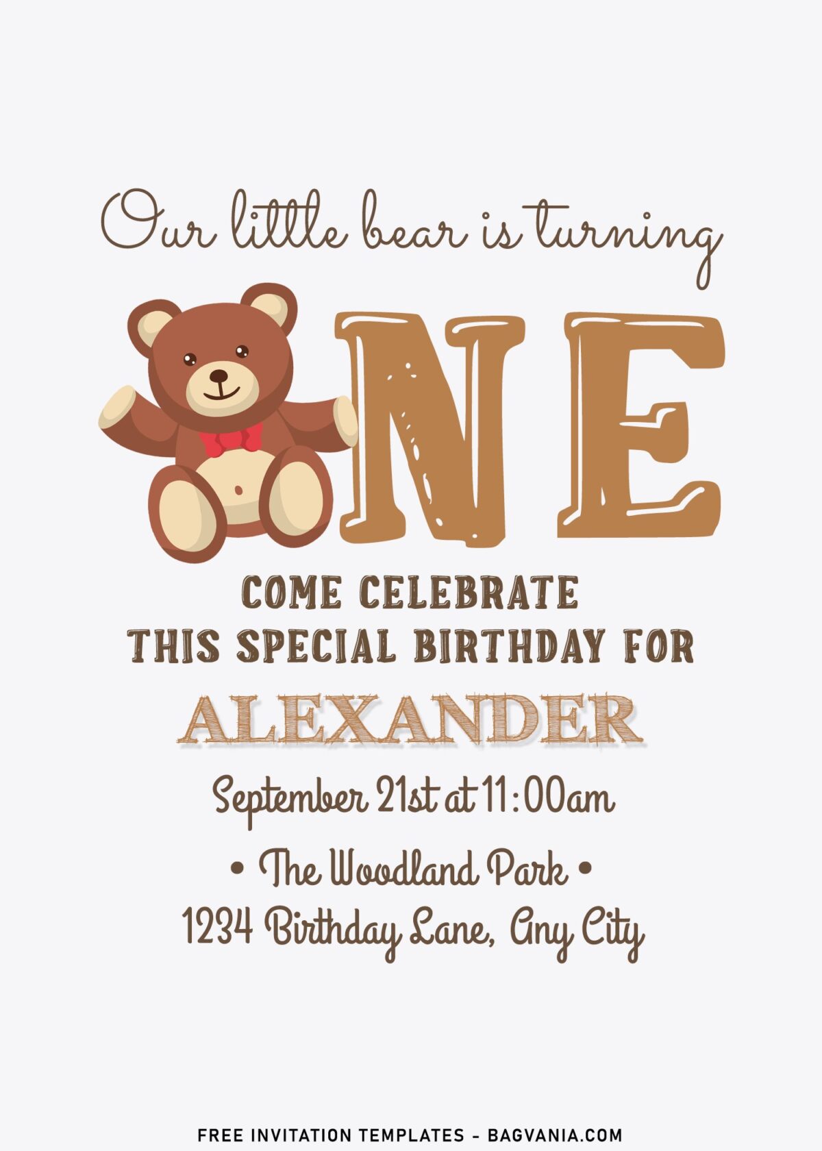 11+ Lovely Party Like A Bear Birthday Invitation Templates